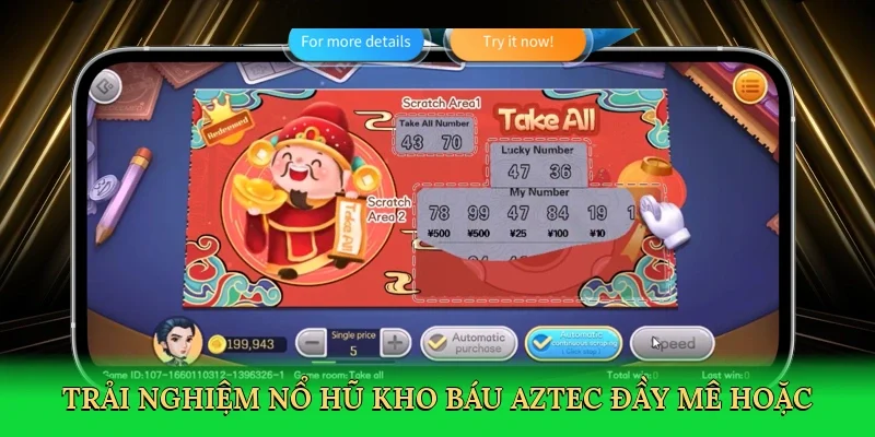 Trải nghiệm nổ hũ kho báu aztec đầy mê hoặc